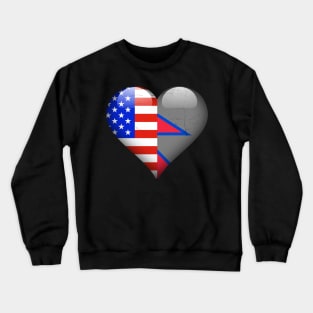 Half American Half Nepalese - Gift for Nepalese From Nepal Crewneck Sweatshirt